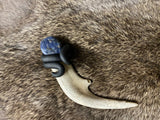 Pocket Wand - Whitetail Deer Antler Clay Lapis Lazuli 5.5 Inches