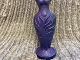 Spiral Moon Goddess Statue 8 Inches Finished in Metallic Purple