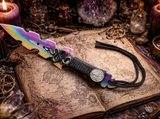 Lilith Snake Athame / Dagger - Small - Rainbow 7.5 Inches