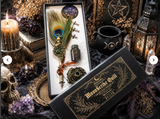 MoonScribe Peacock Feather Quill Set