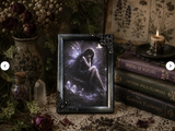 Dark Fairy Gothic Wall Art | Witchy Fairy Mini Framed Print | Dark Academia Decor | Gothic Fantasy Art | Mystical Fairy Room Decor