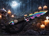 Lilith Snake Athame / Dagger - Small - Rainbow 7.5 Inches
