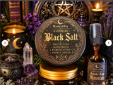 Witch's Ritual Cleansing Kit | Witchcraft Gift Box | Pagan Self Care Set | Black Salt, Candle, Bath Salts & Cleansing Spray | Gothic Gift