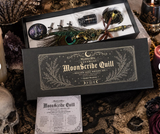 MoonScribe Peacock Feather Quill Set