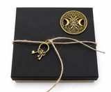 Hecate's Crossroads Key | Consecrated Skeleton Key Altar Talisman | Witchcraft Gift | Triple Moon Goddess Devotional