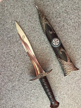Athame / Dagger - Pentagram Celtic Stainless Steel Double Sided Unsharpened Blade (dagg-1004)