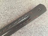 Wood Black Incense Ash Catcher Pentagram 10 Inches