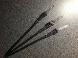 Witch's Needle - Stainless Steel Heavy Crystal Point Pewter Black