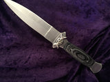 Athame Stainless Steel Black Wood Handle Hecate Triple Moon Goddess