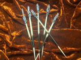Witch's Needle Porcupine Quill Wand Crystal Point