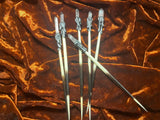 Witch's Needle Porcupine Quill Wand Crystal Point