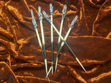 Witch's Needle Porcupine Quill Wand Crystal Point