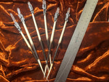 Witch's Needle Porcupine Quill Wand Crystal Point