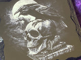 Altar Tile Slate Raven Skull 4x4 Inches