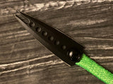 Athame / Dagger - Black Split Blade Dagger with Celtic Knot and Black Glass 6.5 Inches (dagg-1030)