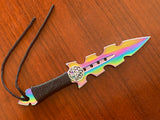 Athame / Dagger - Small - Aurora Borealis Celtic Tree of Life 7.5 Inches (MINI-1003)