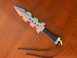 Athame / Dagger - Small - Aurora Borealis Celtic Tree of Life 7.5 Inches (MINI-1003)