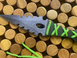 Athame - Green Celtic Purple Metallic Black Blade 7.5 Inches (dagg-1002)