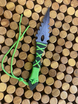Athame - Green Celtic Purple Metallic Black Blade 7.5 Inches (dagg-1002)