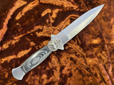 Athame Stainless Steel Black Wood Handle Raven Moon Pentagram