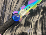 Athame / Dagger - Small - Aurora Borealis Celtic Viking Protection Rune 7.5 Inches (MINI-1004)