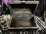 Triple Pentacle Altar Box Large 7.5x5x4.5 Inches Hand Painted