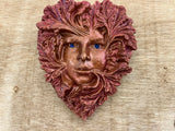 Stained Copper Gaia Box - Laser Cut Wood - 9x7.5.5 Inches Handmade