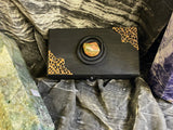 Stained Black Unakite Box - Laser Cut Wood - 5.25x3x2.5 Inches Handmade