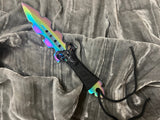 Athame / Dagger - Small - Aurora Borealis Rams Head Lucifer 7.5 Inches (MINI-1046)