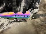 Athame / Dagger - Aurora Borealis Rainbow Dragonfly 7.5 Inches (MINI-1043)