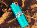 Lighter Case for Bic with Pagan Symbols - One Lighter Metal Metallic Color