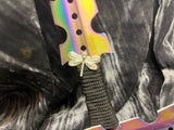 Athame / Dagger - Aurora Borealis Rainbow Dragonfly 7.5 Inches (MINI-1043)