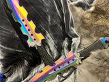 Athame / Dagger - Aurora Borealis Rainbow Dragonfly 7.5 Inches (MINI-1043)