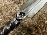 Athame Sahmain Bat Hand Forged Railroad Spike 10.5 Inches Heavy Ceremonial Blade (DAGG-1126)