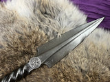 Athame Small Celtic Pentacle Hand Forged Railroad Spike 10.5 Inches Heavy (dagg-1105) Ceremonial Blade
