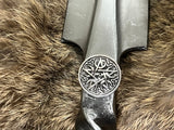 Athame Small Celtic Pentacle Hand Forged Railroad Spike 10.5 Inches Heavy (dagg-1105) Ceremonial Blade