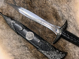 Athame - Celtic Pentagram Stainless Steel Double Sided Unsharpened Blade Celtic (DAGG-1134)