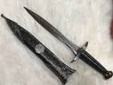 Athame - Lilith and Lucifer Stainless Steel Double Sided Unsharpened Blade Celtic (DAGG-1142)