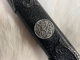 Athame - Lilith and Lucifer Stainless Steel Double Sided Unsharpened Blade Celtic (DAGG-1142)
