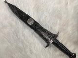 Athame - Lilith and Lucifer Stainless Steel Double Sided Unsharpened Blade Celtic (DAGG-1142)