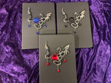 Dragon Heart Leather Journal: Lined Paper, Elastic Closure Choice of Black, Red or Blue
