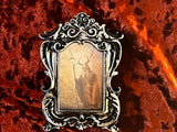 Druid of the Forest Frame Creepy Witchy Theme Handmade Small OOAK (Arched)