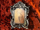 Druid of the Forest Frame Creepy Witchy Theme Handmade Small OOAK (Arched)
