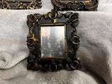 Antiqued Witchy Frames: Black Candles, Moth, Dancing Witches - Set of 3