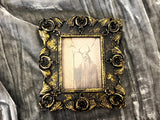 Druid of the Forest Frame Creepy Witchy Theme Handmade Small OOAK (Square)