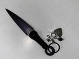 Purple Metallic Athame Dagger: Witch Charms Altar Piece (6 Inches)