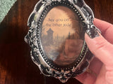 See You On The Other Side Graveyard Antiqued Frame Creepy Witchy Theme Handmade Small Samhain