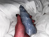 Blue Calcite 1lb7.5oz flame specimen crystal spiral cut (3)