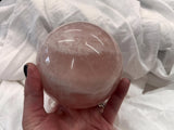4 Pounds + Rose Quartz Crystal Ball Sphere Heavy Specimen (2)
