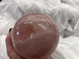 4 Pounds + Rose Quartz Crystal Ball Sphere Heavy Specimen (2)